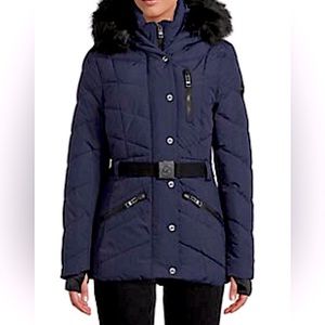 🔥🔥Clearance! EUC Michael Kors Puffer Jacket with Faux Fur